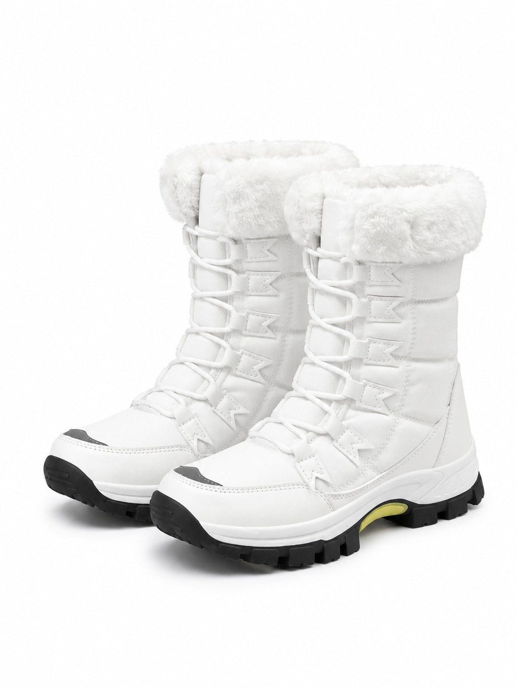 Women's Fleece-Lined Lace-Up Winter Snow Boots