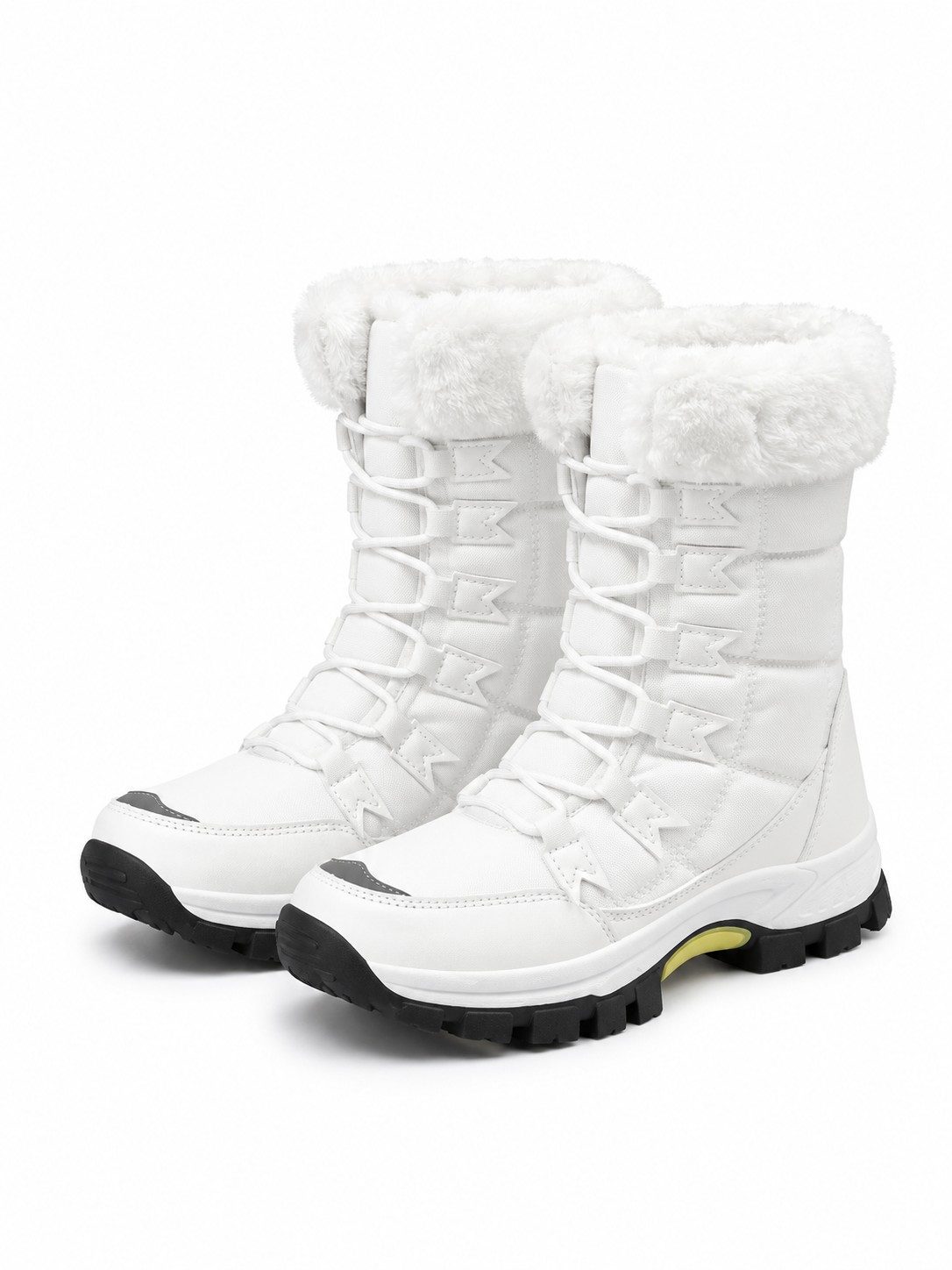 Women's Fleece-Lined Lace-Up Winter Snow Boots