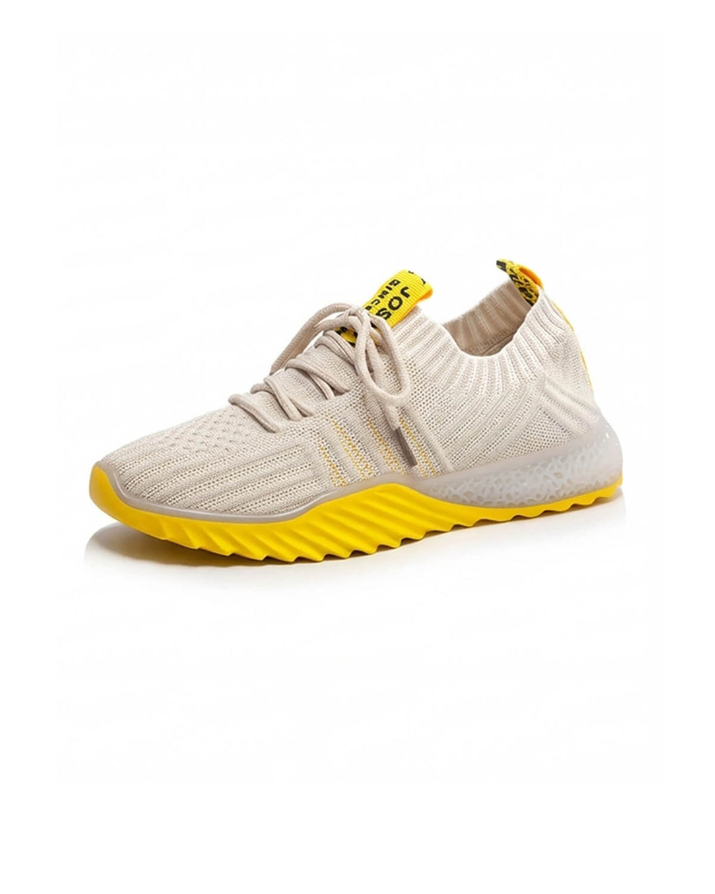 Gym Training Sneakers with Knit Upper and Cushioned Sole