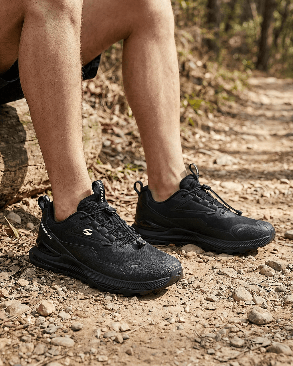 Hiking Sneakers with Quick-Lock Lace and Rugged Tread