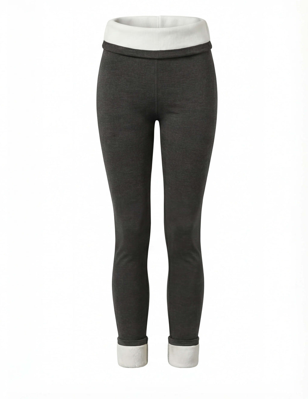Fleece-Lined Leggings with High-Rise Waistband