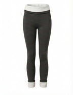 Fleece-Lined Leggings with High-Rise Waistband