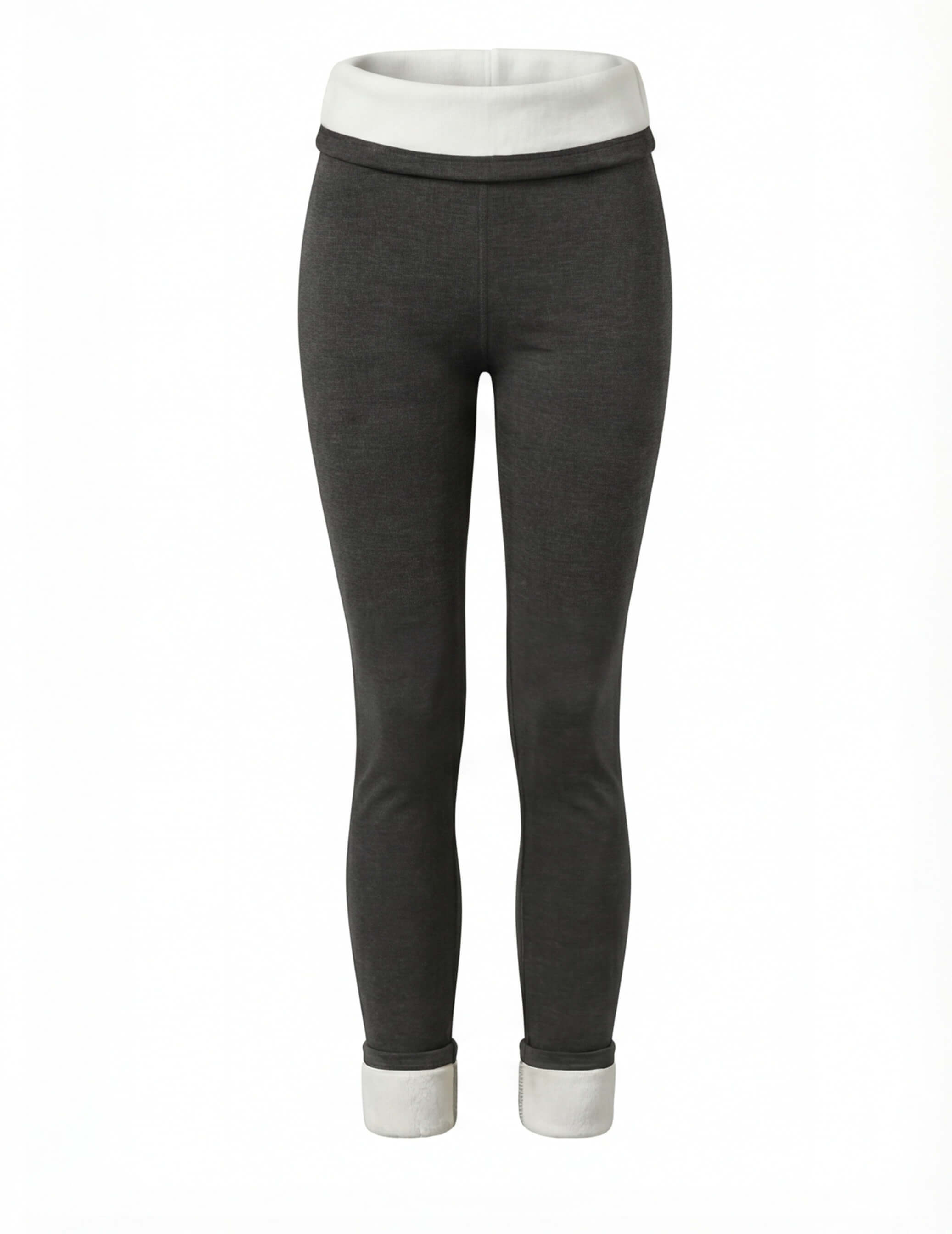 Fleece-Lined Leggings with High-Rise Waistband