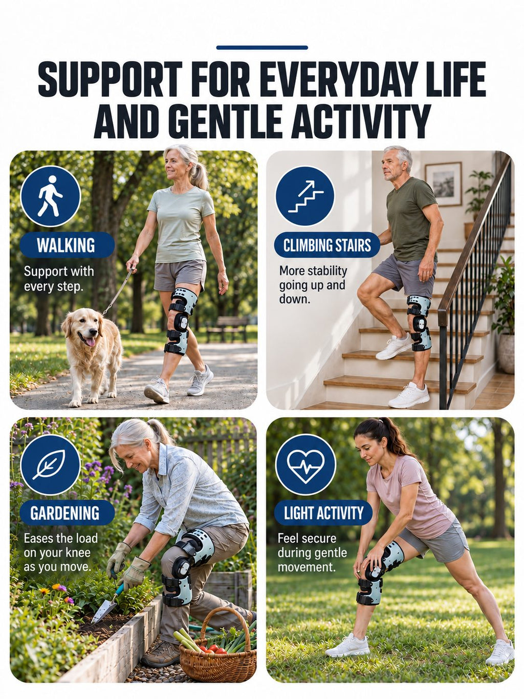 Adjustable Hinged Knee Support Brace