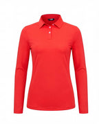Women’s Long Sleeve Golf Polo with Half-Zip Collar
