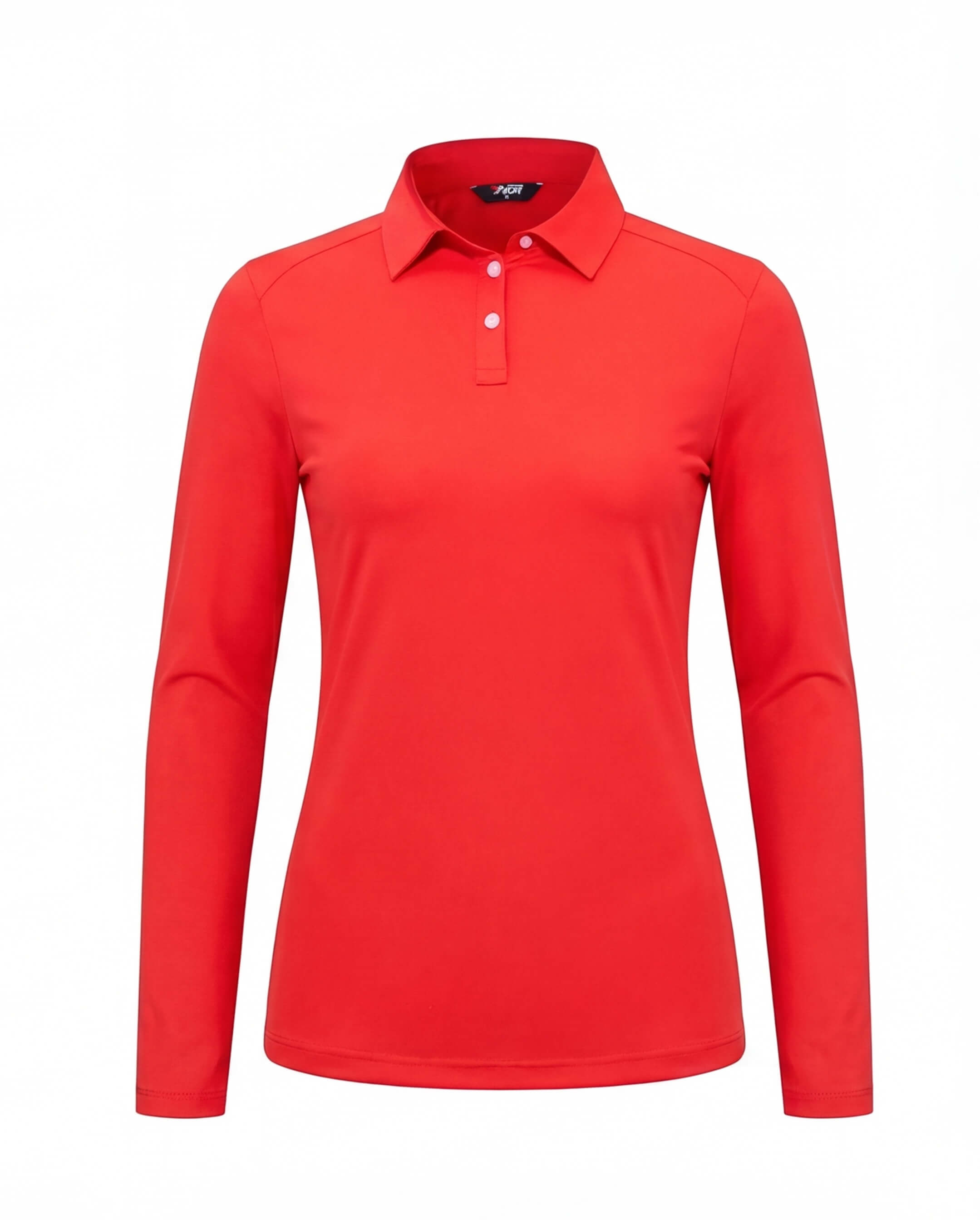 Women’s Long Sleeve Golf Polo with Half-Zip Collar