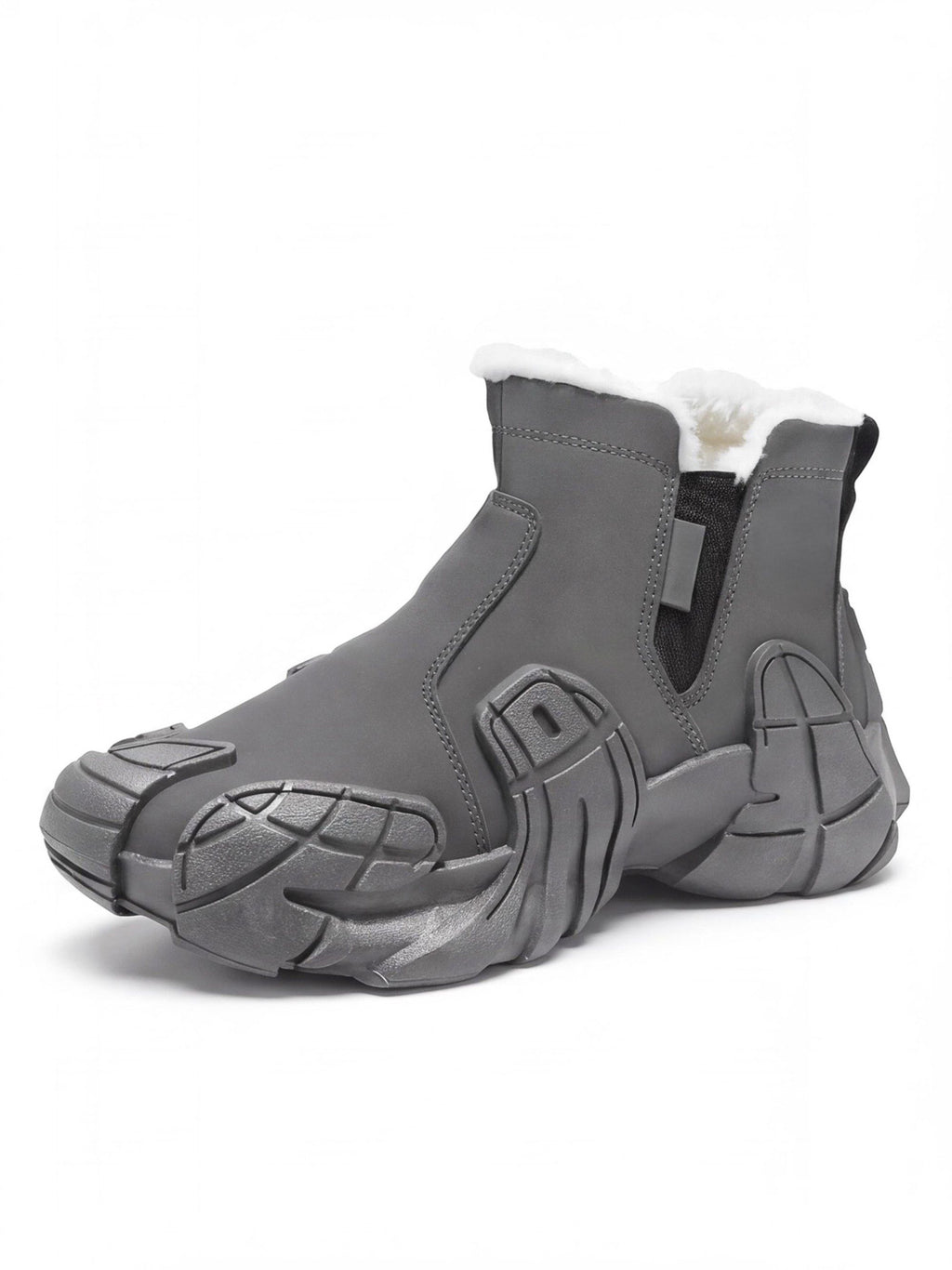 Chunky Slip-On Ankle Sneakers with Sculpted Sole