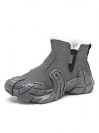 Chunky Slip-On Ankle Sneakers with Sculpted Sole