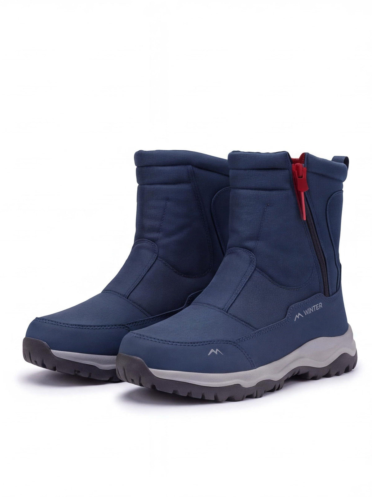Mid-Height Snow Boots with Side-Zip Entry