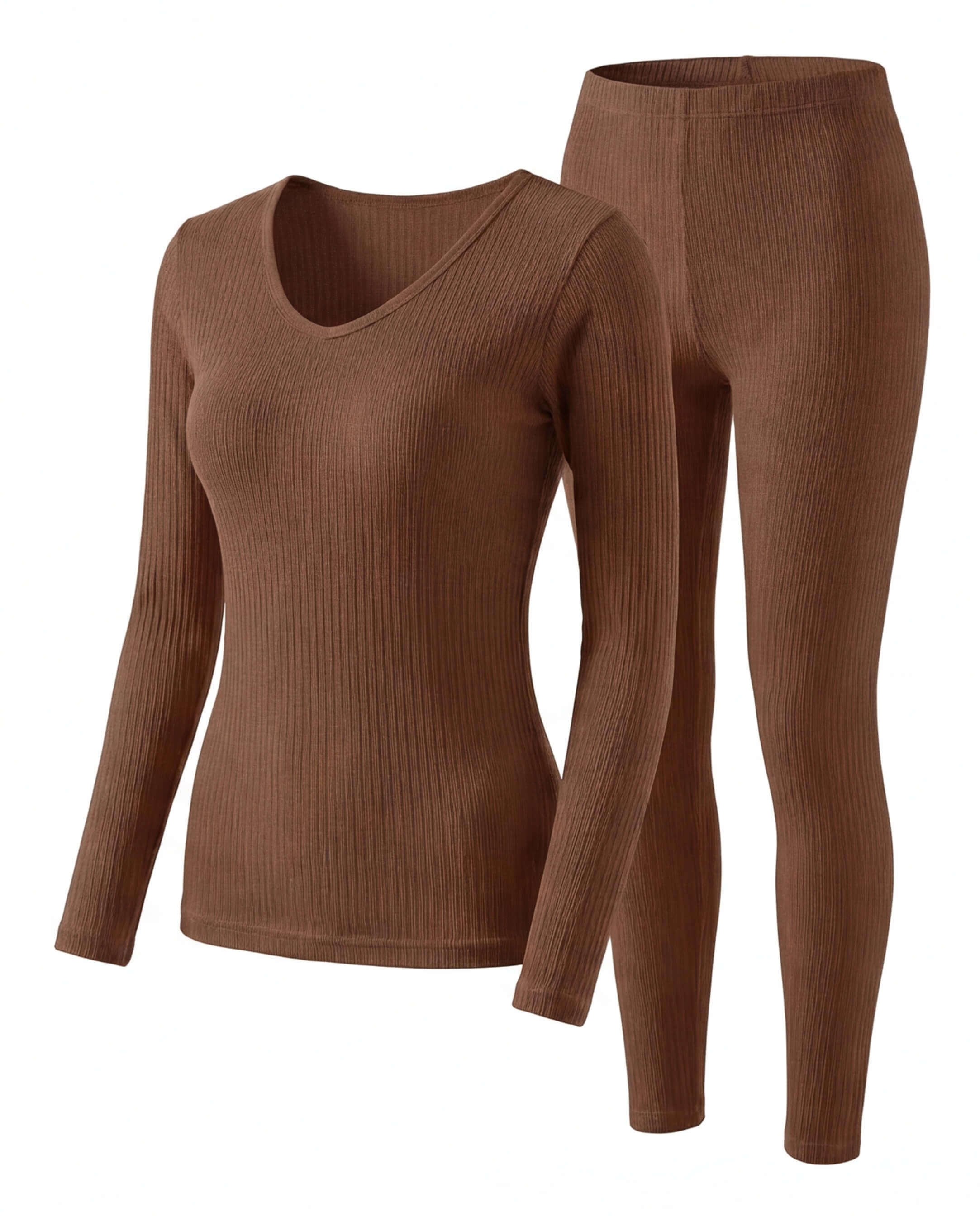 Women’s Thermal Base Layer Set with Ribbed Fit