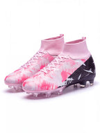 Soccer Cleats for Training with High-Knit Collar