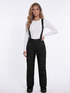 Insulated Snow Pants with Detachable Suspenders