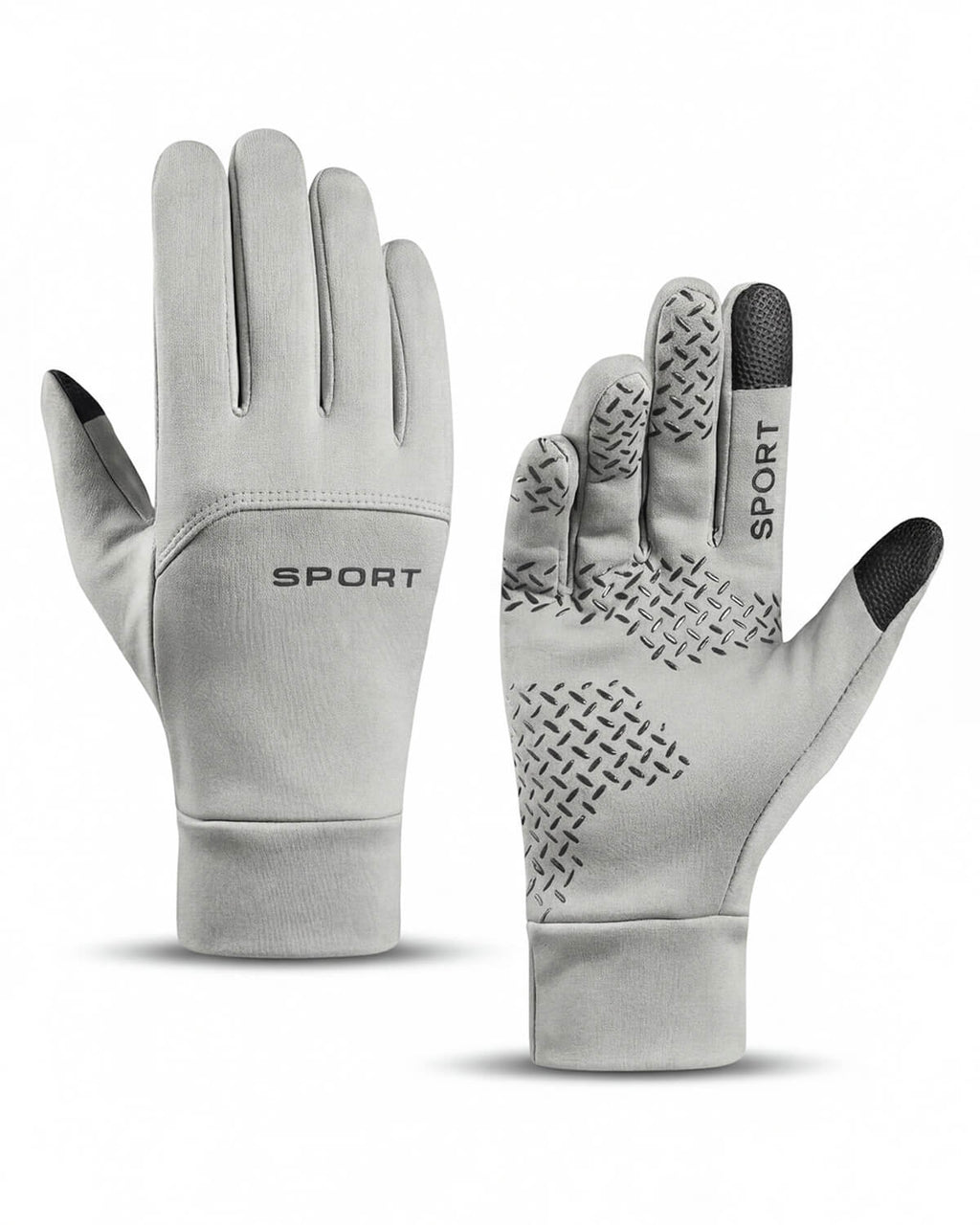 Waterproof Plush-Lined Gloves with Grip Palm
