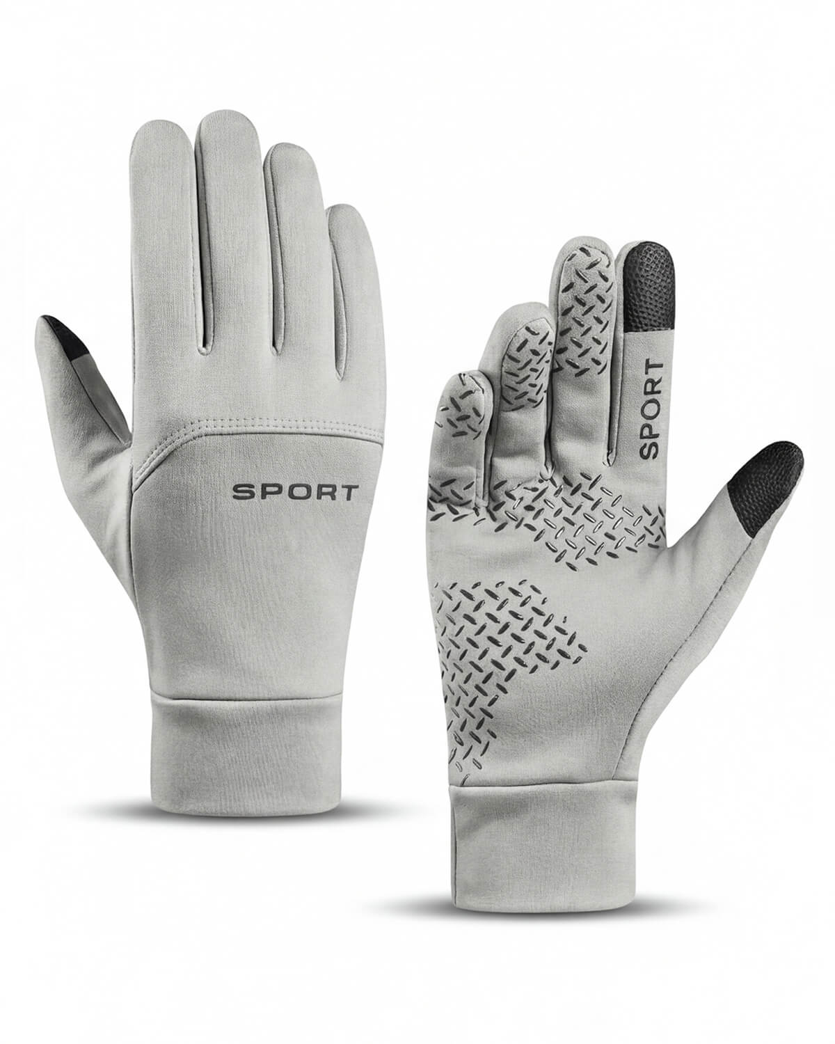 Waterproof Plush-Lined Gloves with Grip Palm
