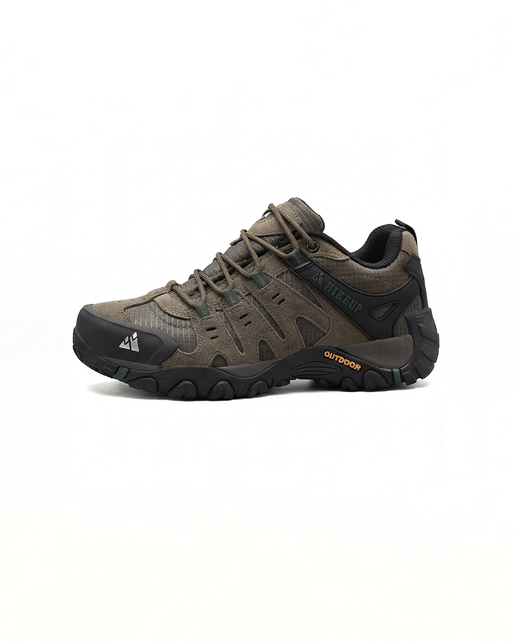 Rugged Lace-Up Outdoor Hiking Shoes with Grip Sole