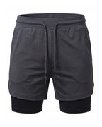 Men's 2-in-1 Training Shorts with Phone Pocket