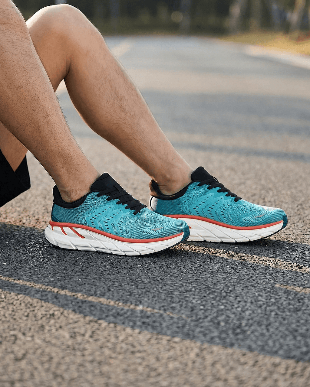 Lightweight Knit Running Shoes with Cushioned Midsole
