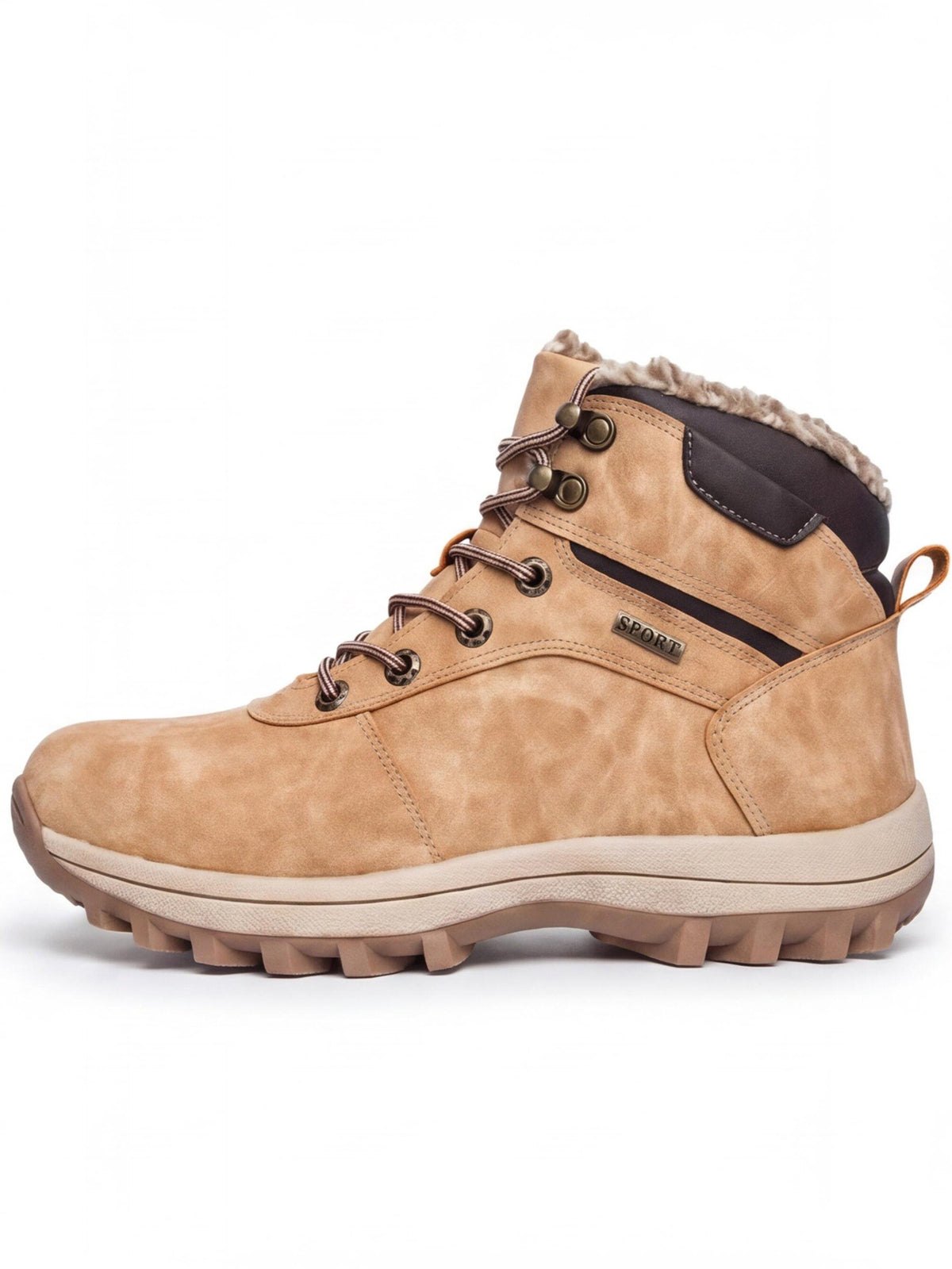 Warm-Lined Ankle-High Winter Hiking Boots
