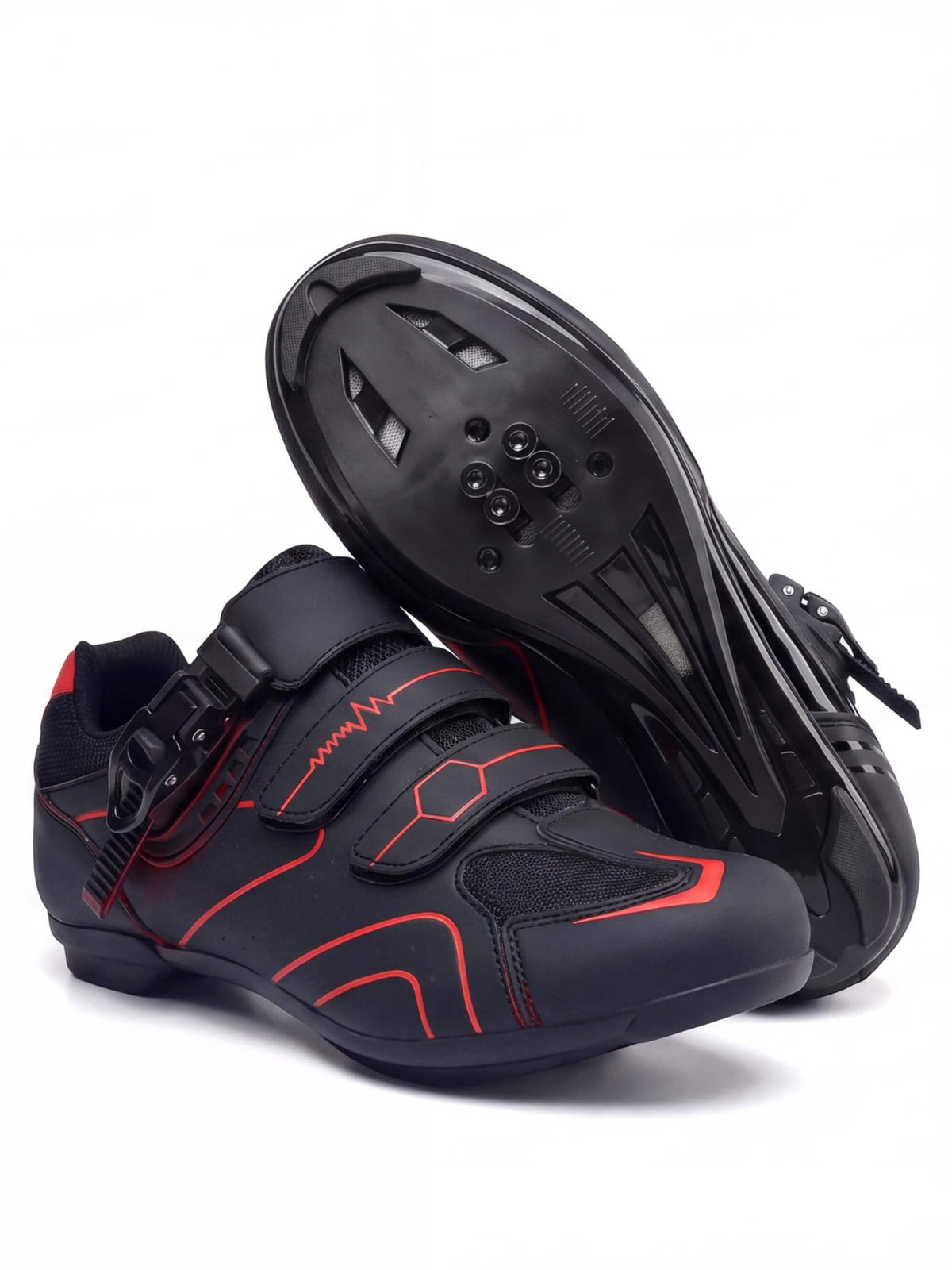 Road Cycling Shoes with Three-Point Adjustable Fastening