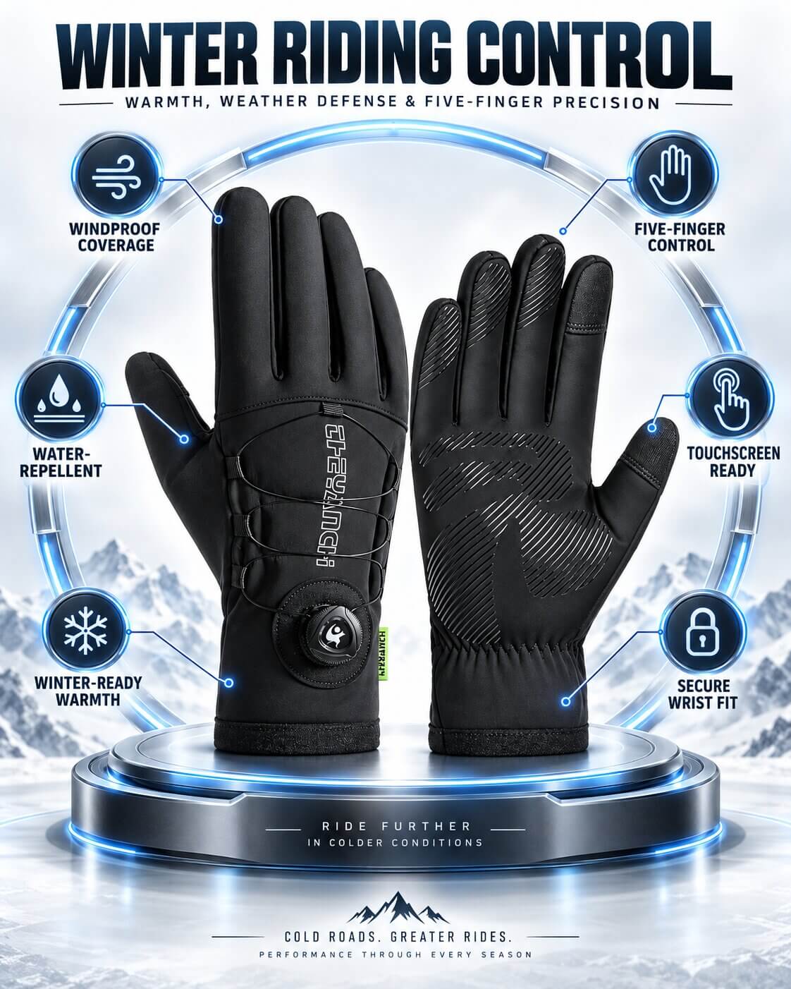 Winter Touchscreen Cycling Gloves