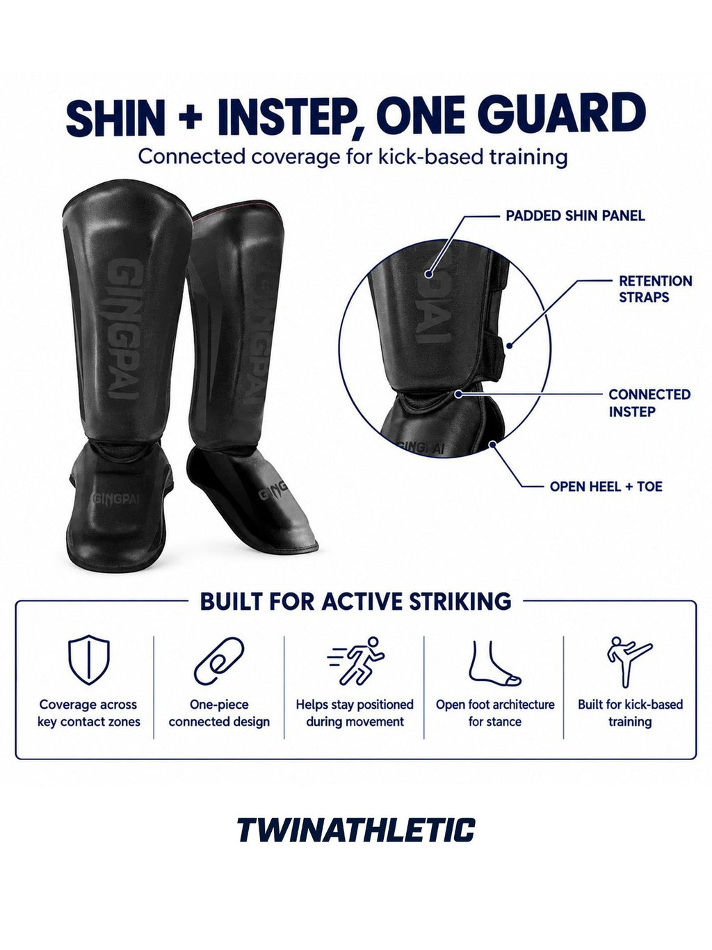 Shin & Instep Guards for Kick-Based Sparring