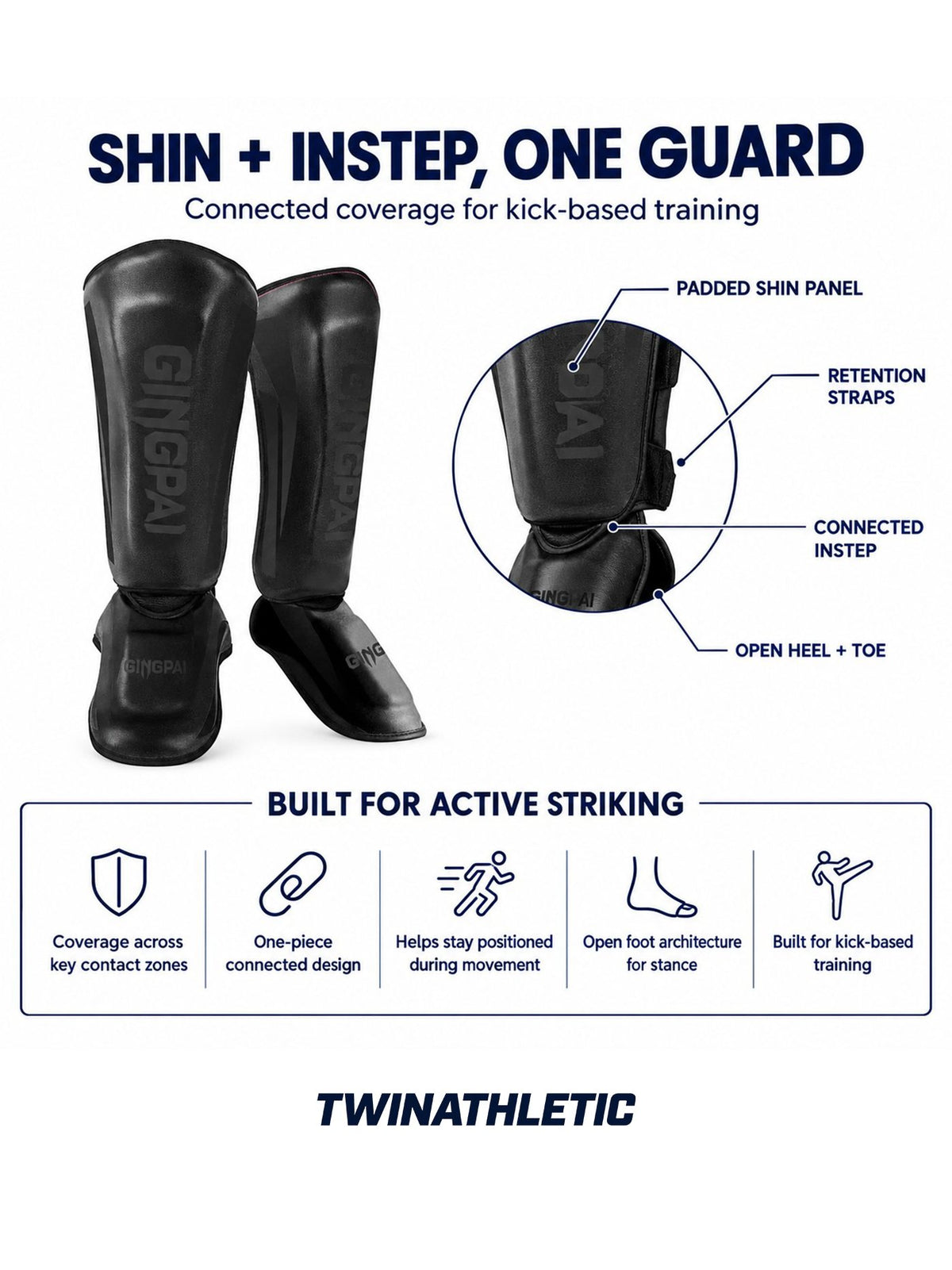 Shin & Instep Guards for Kick-Based Sparring