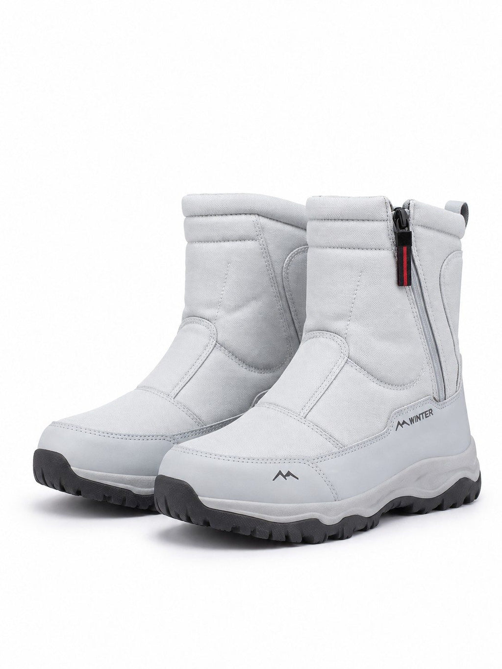 Mid-Height Snow Boots with Side-Zip Entry