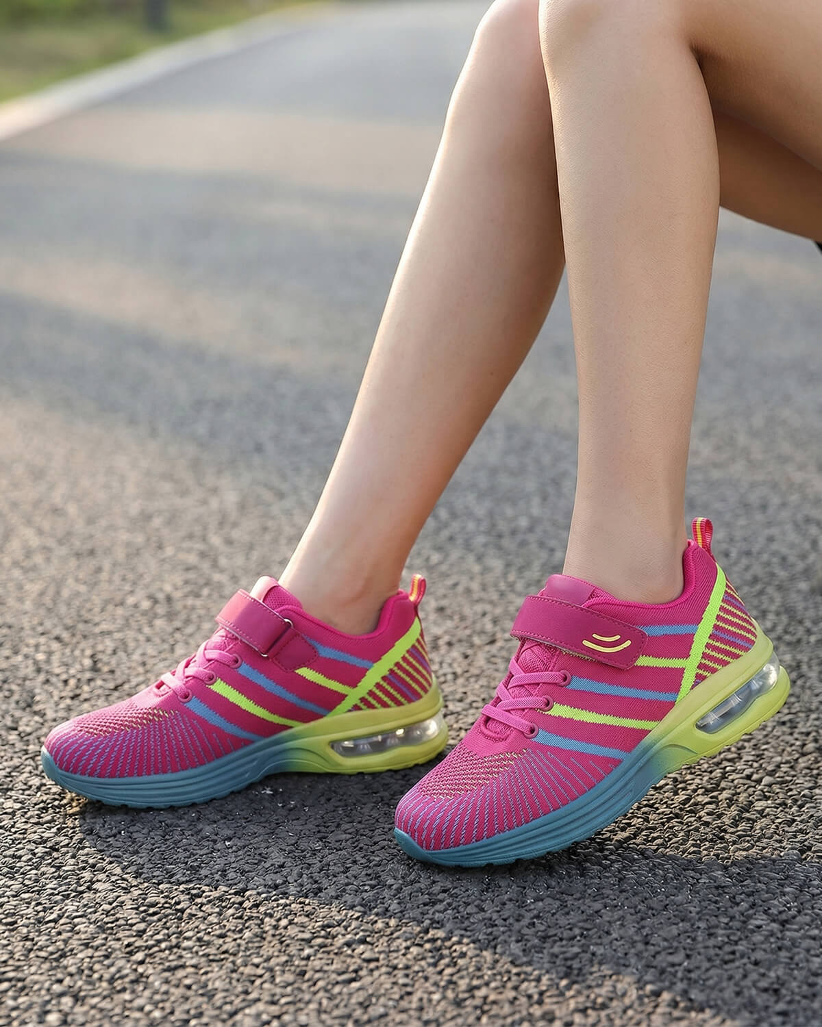 Air Cushion Arch Support Sneakers with Strap