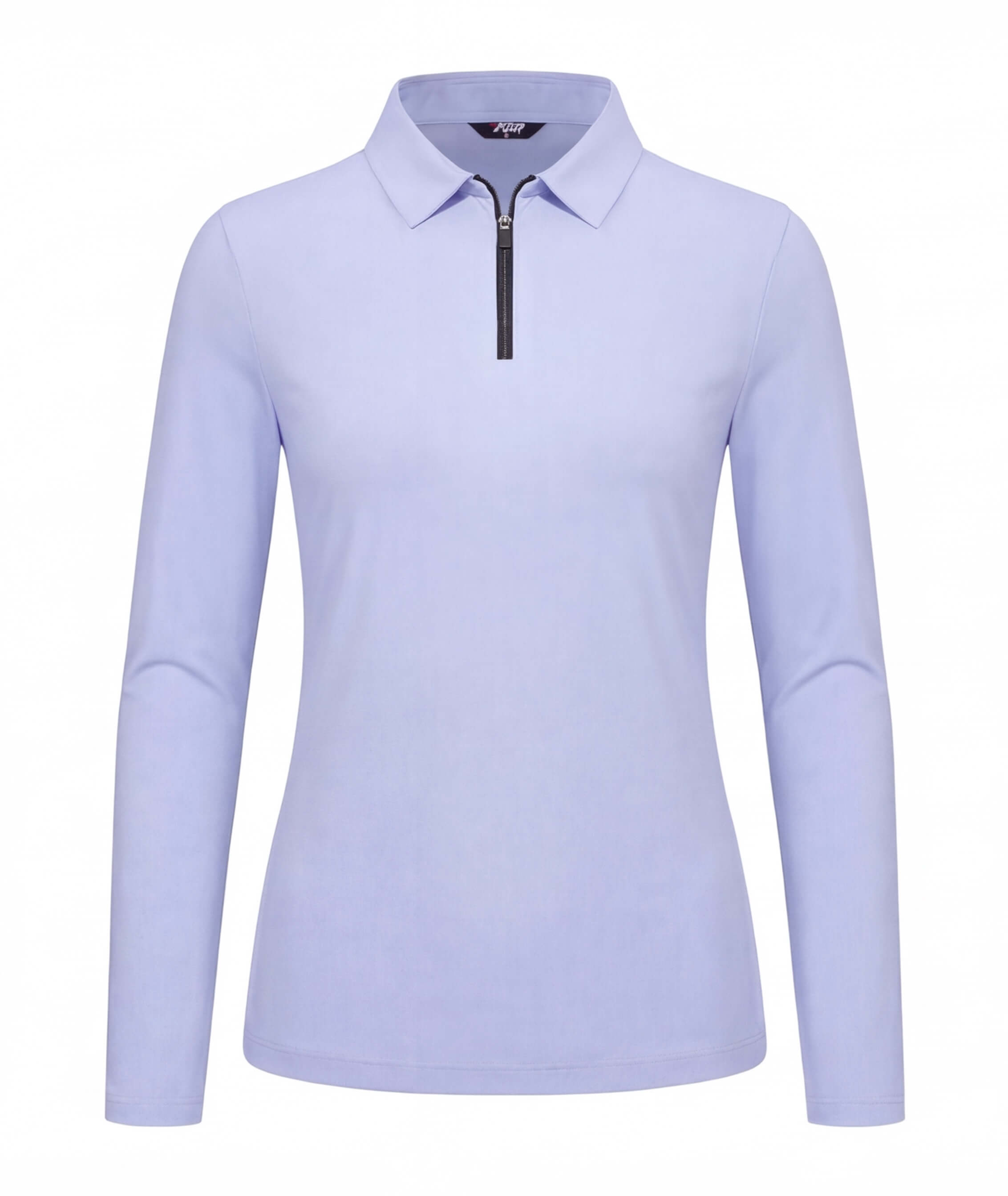 Women’s Long Sleeve Golf Polo with Half-Zip Collar
