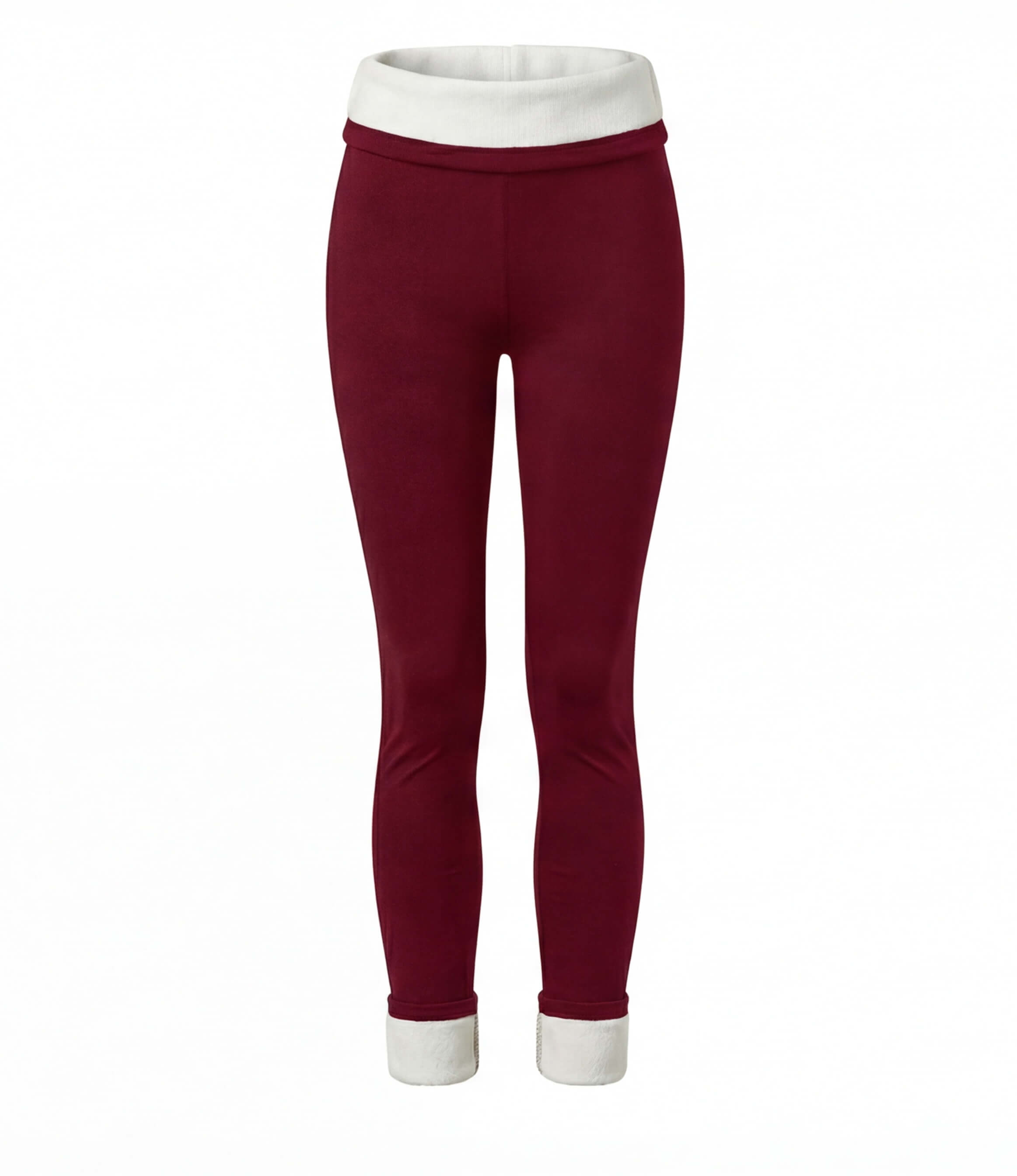 Fleece-Lined Leggings with High-Rise Waistband