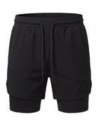 Men's 2-in-1 Training Shorts with Phone Pocket