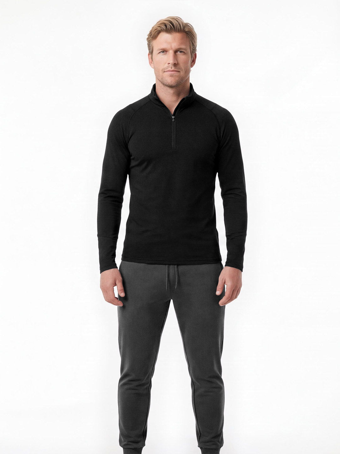 Men's Quarter-Zip Cold-Weather Training Base Layer
