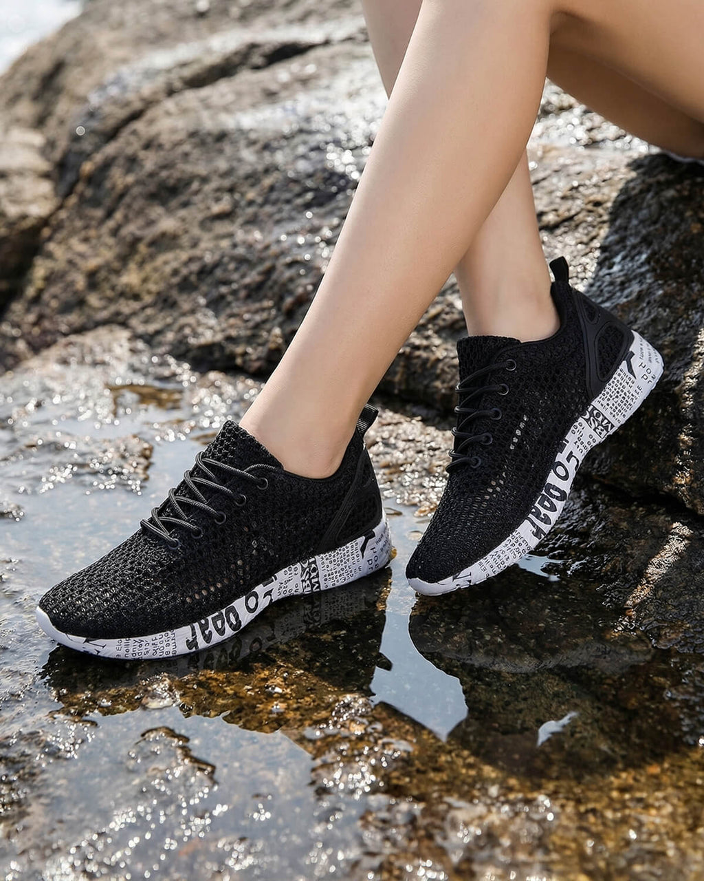 Quick-Dry Aqua Water Shoes with Breathable Mesh Upper