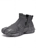 Chunky Slip-On Ankle Sneakers with Sculpted Sole