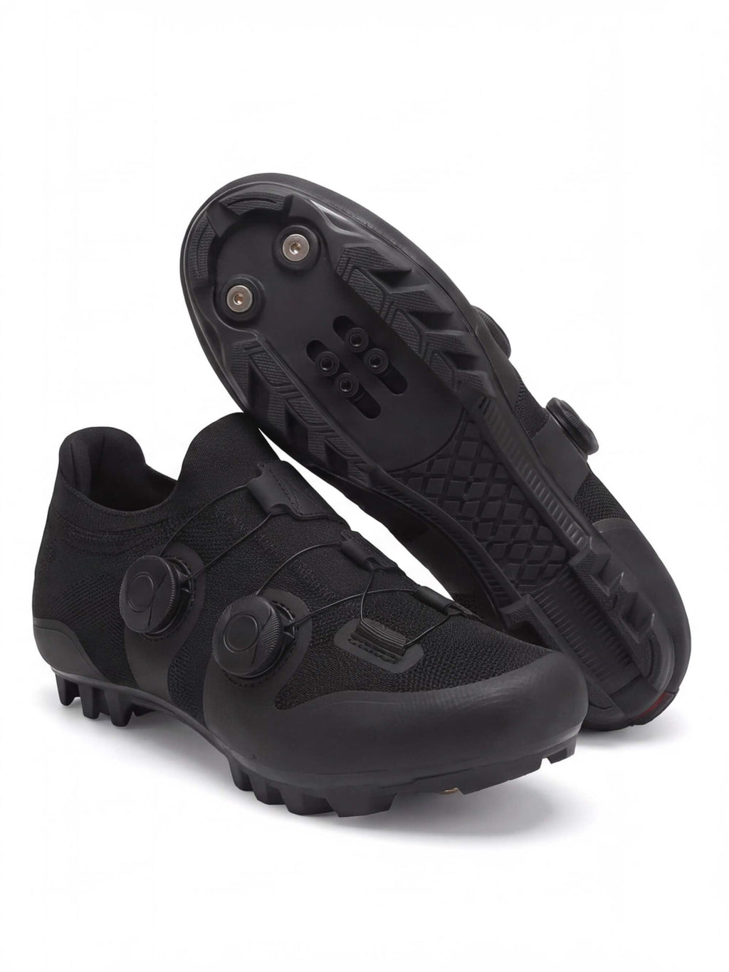 Knit Off-Road Cycling Shoes with Recessed Cleat Mount