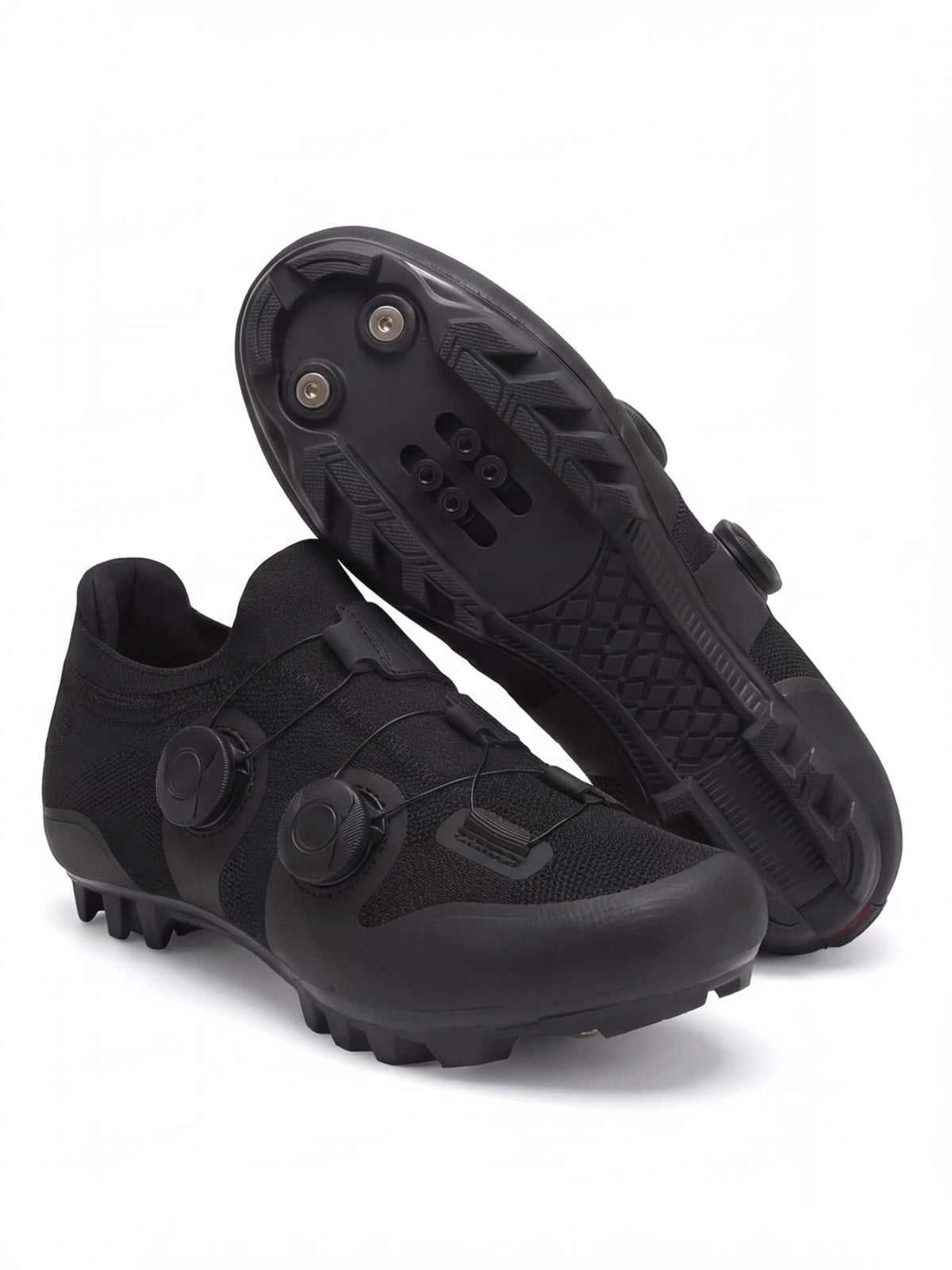 Knit Off-Road Cycling Shoes with Recessed Cleat Mount