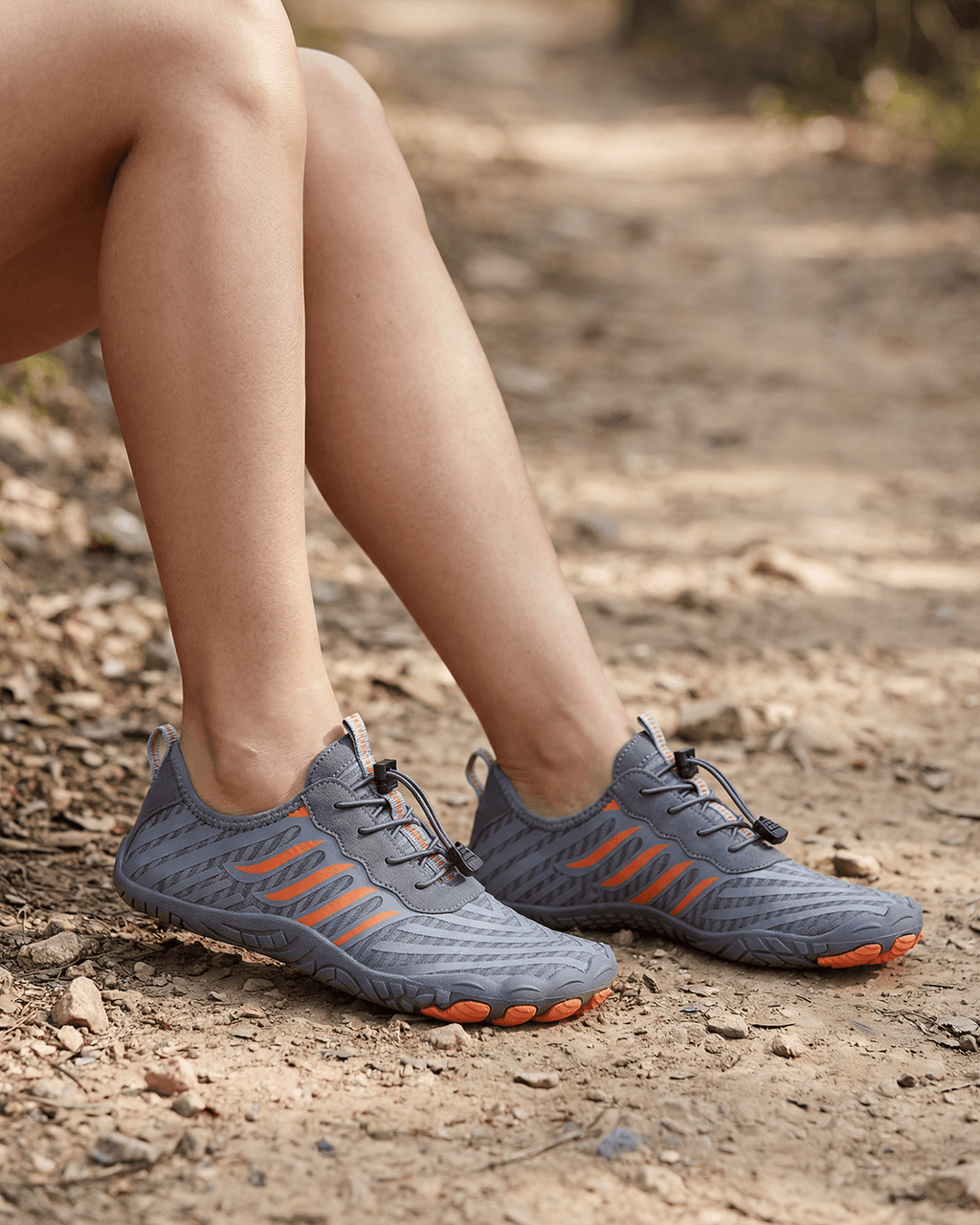 Amphibious Barefoot Water Shoes with Toggle Lace