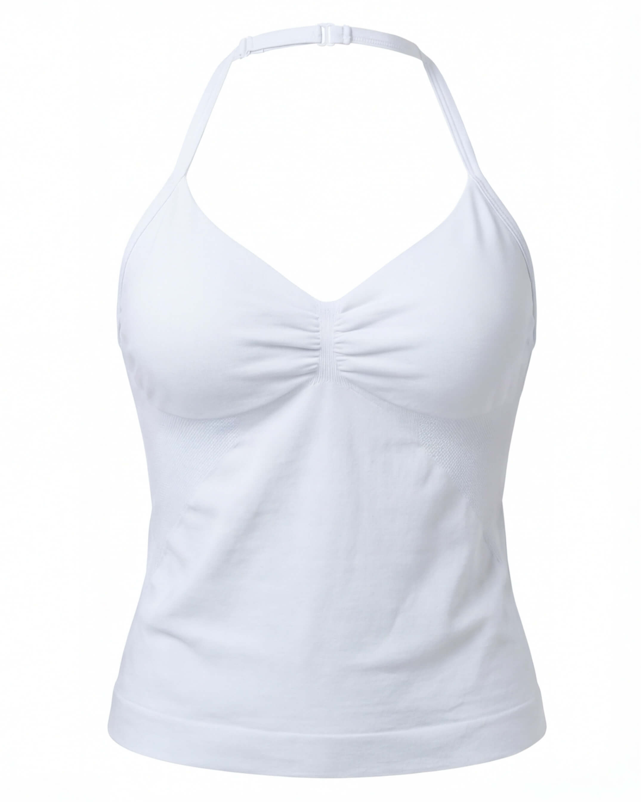 Women’s Backless Halter Gym Top with Adjustable Tie