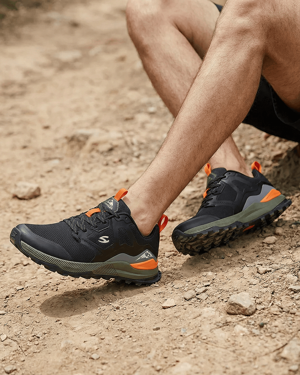 Trail-Ready Hiking Shoes with Lugged Grip Outsole