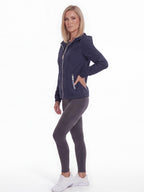 Lightweight Hooded Active Jacket with Zippered Pockets