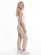 Fleece-Lined Cargo Pants with Adjustable Hems