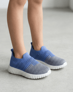 Kids Slip-On Running Sneakers with Breathable Knit Upper
