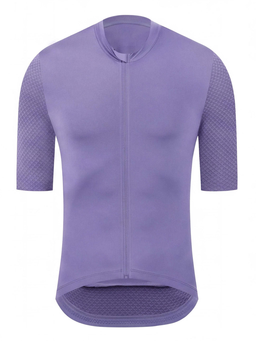 Short-Sleeve Cycling Jersey with Full-Length Front Zipper