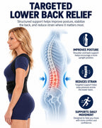 Adjustable Full-Back Posture Support Brace