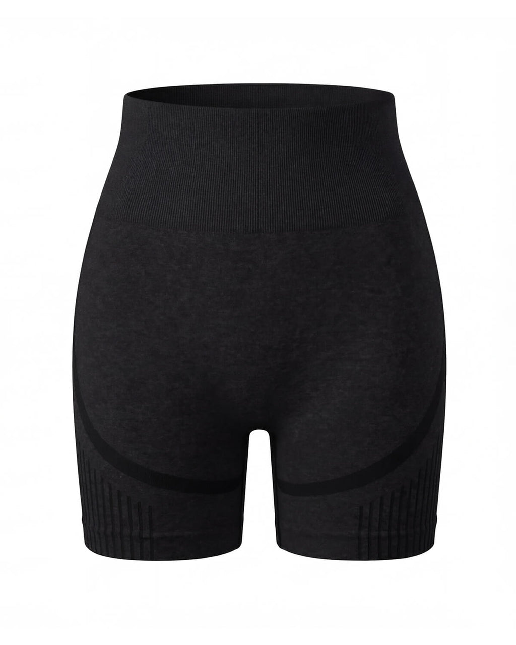 High-Waisted Seamless Training Shorts with Contour Panels