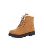 Lace-Up Winter Ankle Boots with Soft Lining