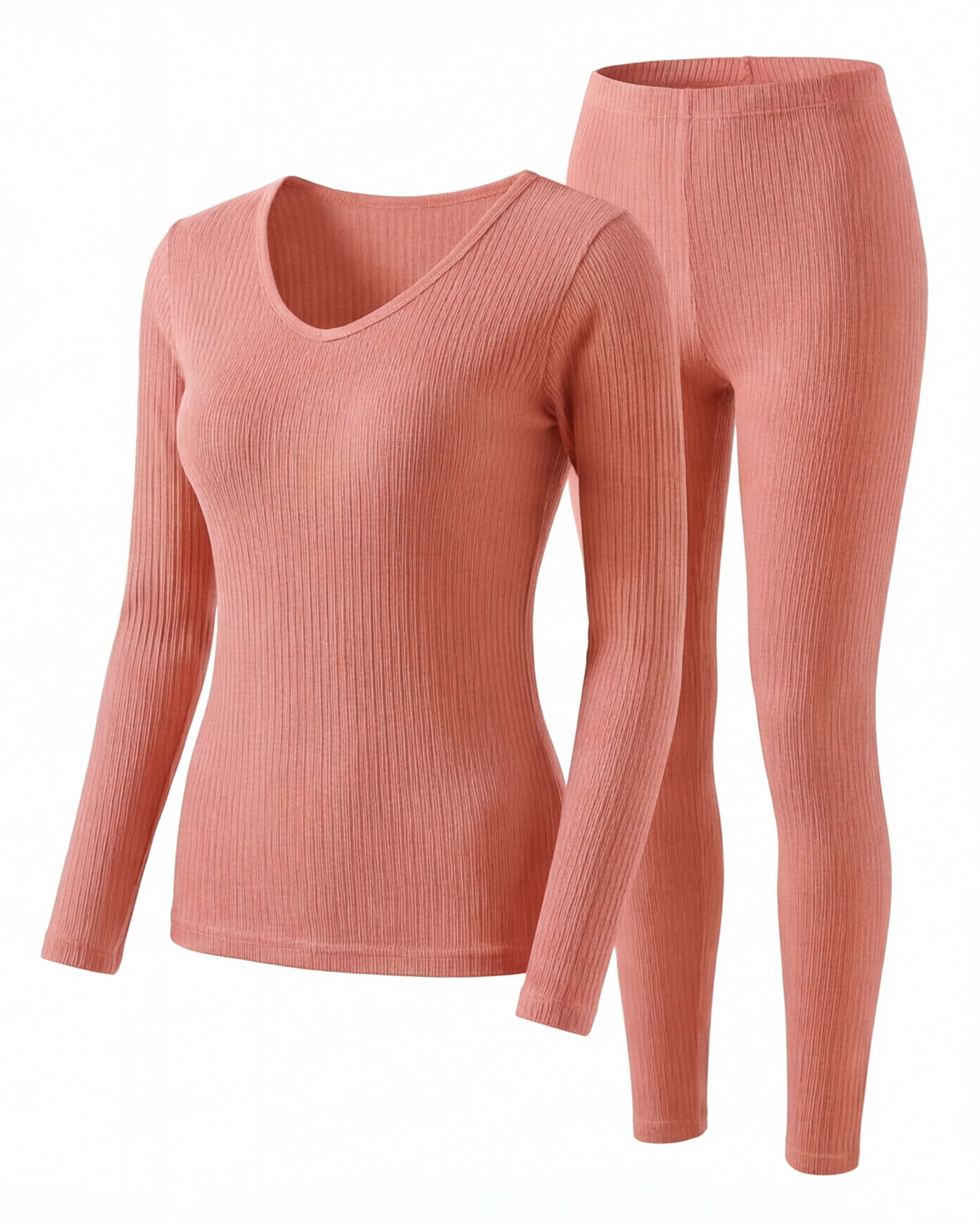 Women’s Thermal Base Layer Set with Ribbed Fit