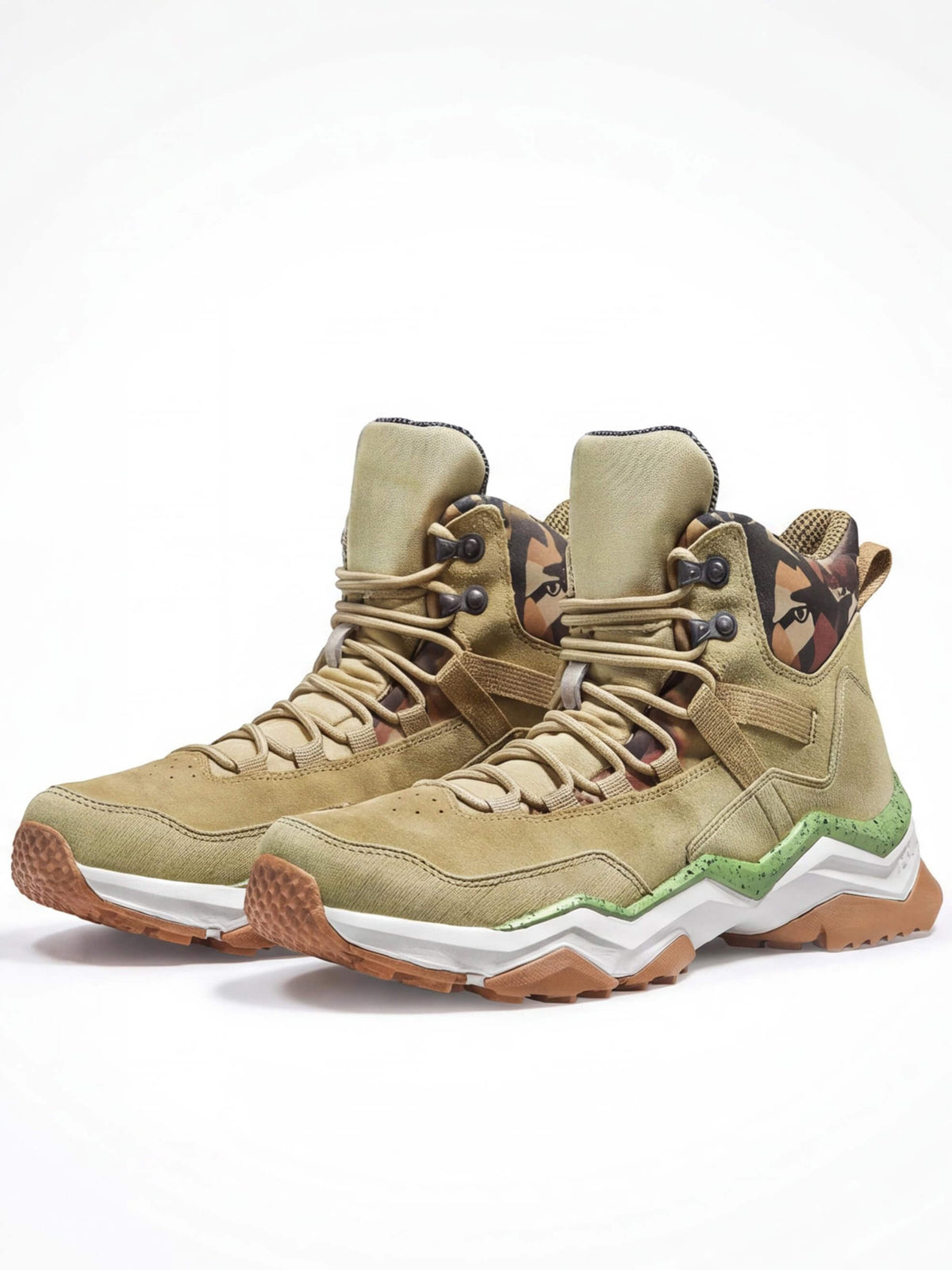 Trail Hiking Boots with Padded Tongue and Layered Support