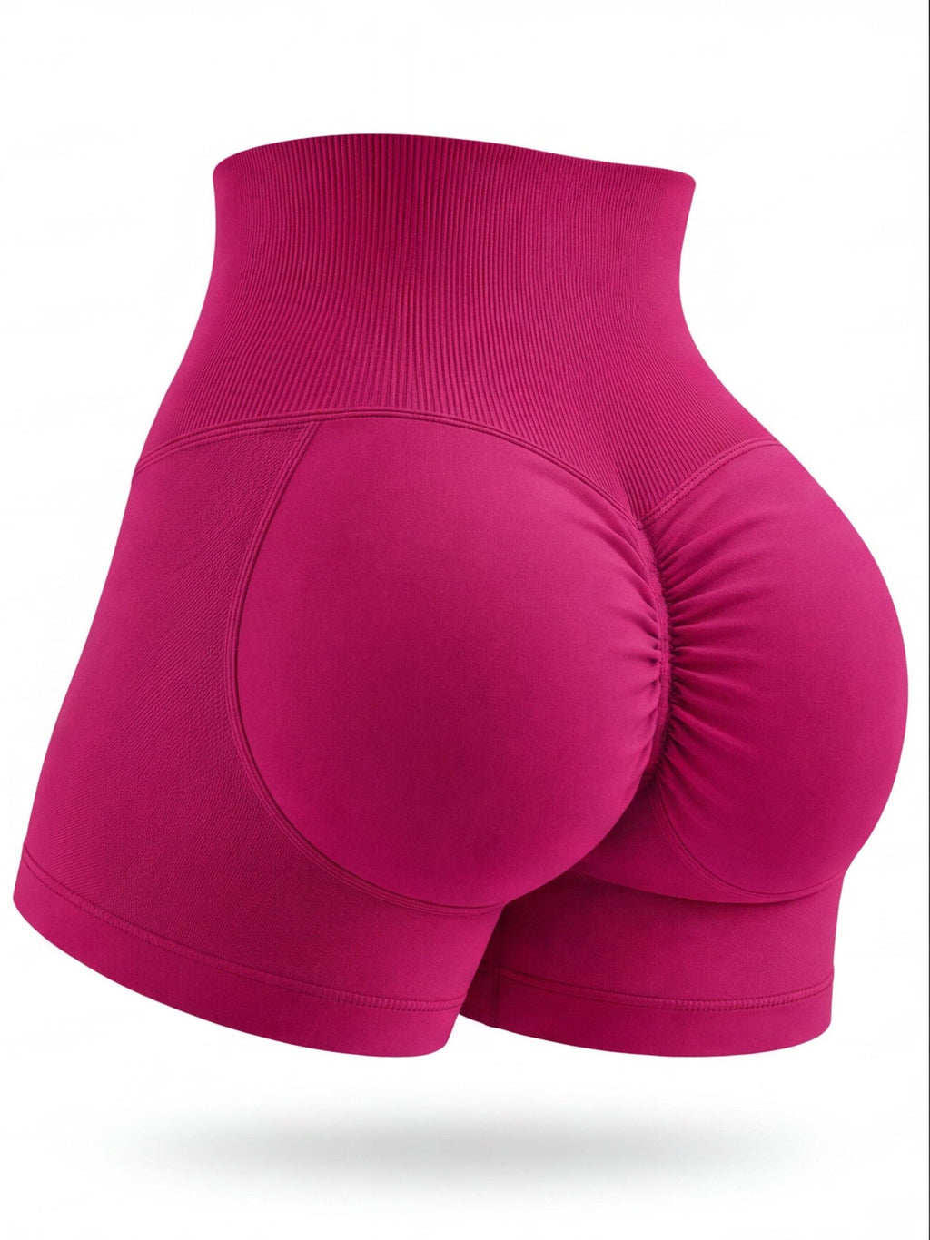 High-Waisted Scrunch Workout Shorts