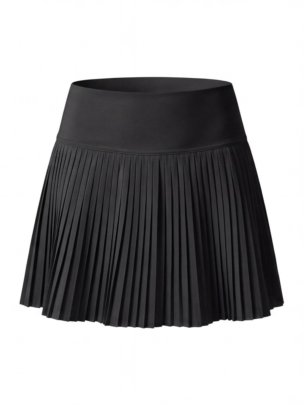 Pleated High-Waisted Skort with Built-In Shorts
